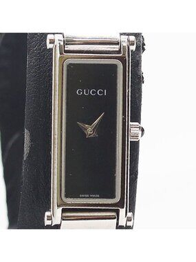 Gucci Bangle Watch Black Dial